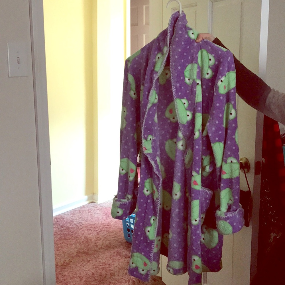 Purple and Green Frog Robe